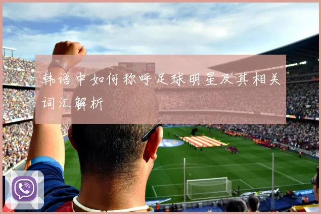 韩语中如何称呼足球明星及其相关词汇解析